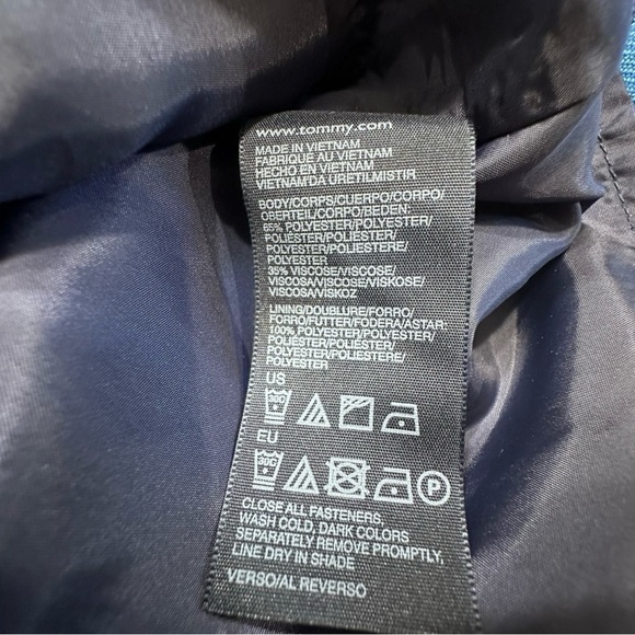 💙Tommy Hilfiger Navy and Blue Plaid Midi Dress - Picture 9 of 14